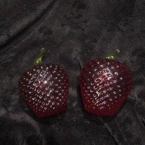 Viking/Rainbow glass paperweight